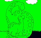 Dibujo Dinosaurios pintado por vbnmhgj
