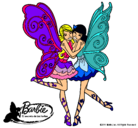 Dibujo Dos hadas abrazadas pintado por Mariposas