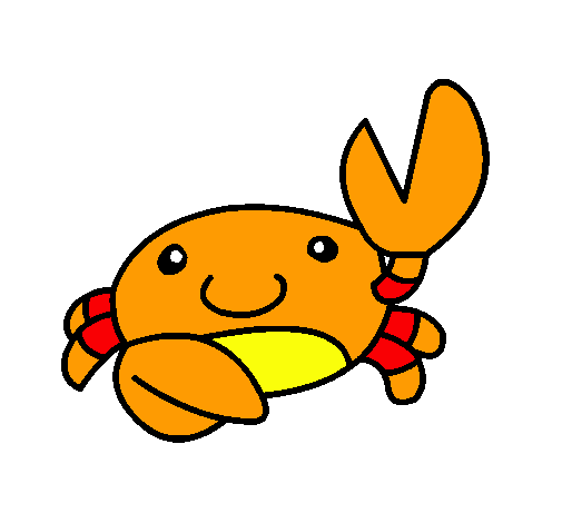 Dibujo Acuarel el cangrejo pintado por ALE2004
