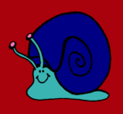 Dibujo Caracol  pintado por lule