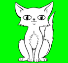Dibujo Gato persa pintado por diego12