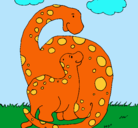 Dibujo Dinosaurios pintado por 12479934
