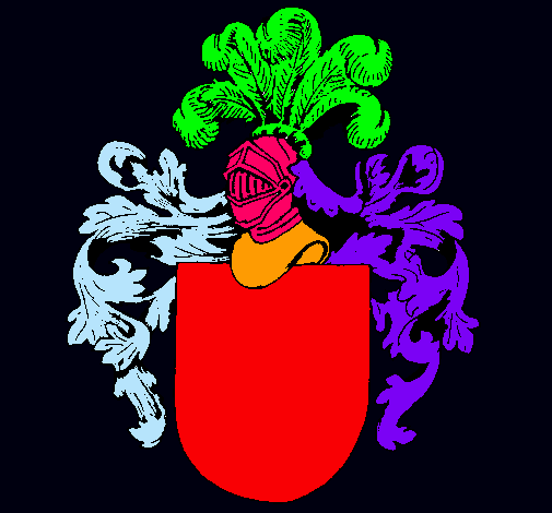 Escudo de armas y casco