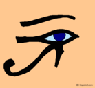 Dibujo Ojo Horus pintado por albert23