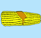 Dibujo Mazorca de maíz pintado por Riti