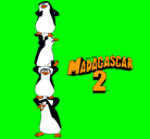 Dibujo Madagascar 2 Pingüinos pintado por Tigre