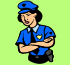 Dibujo Mujer policía pintado por jskiu