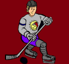 Dibujo Jugador de hockey sobre hielo pintado por remaxtil