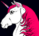 Dibujo Cabeza de unicornio pintado por javitito