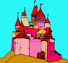 Dibujo Castillo medieval pintado por aaannneth