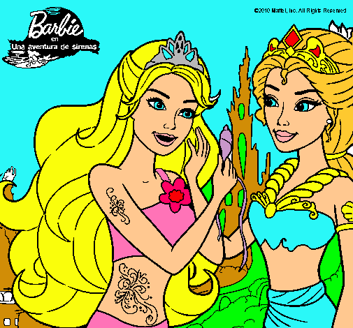 Barbie se despiede de la reina sirena