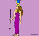 Dibujo Hathor pintado por laiam