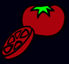 Dibujo Tomate pintado por anicris