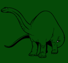 Dibujo Braquiosaurio II pintado por yosef