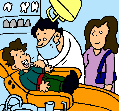 Niño en el dentista