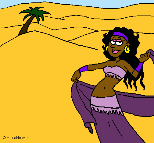 Dibujo Sahara pintado por Belenia