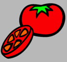 Dibujo Tomate pintado por angelatomate