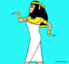 Dibujo Bailarina egipcia  pintado por jenlo+
