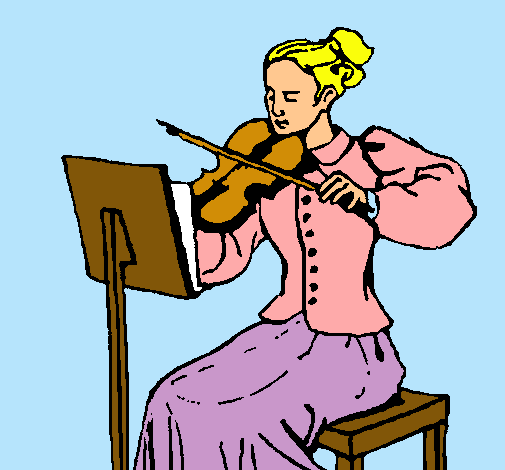 Dama violinista