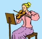 Dibujo Dama violinista pintado por CrOnA