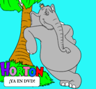 Dibujo Horton pintado por holli