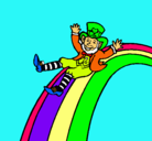 Dibujo Duende en el arco iris pintado por ivonne