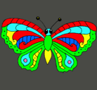 Dibujo Mariposa pintado por tochematole