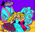 Dibujo Barbie y sus amigas en hadas pintado por patry1234