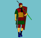 Dibujo Soldado romano pintado por joahan1