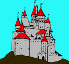 Dibujo Castillo medieval pintado por CUALLO