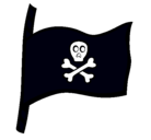 Dibujo Bandera pirata pintado por ANGGHKNB