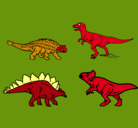 Dibujo Dinosaurios de tierra pintado por EDUA