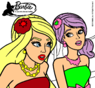 Dibujo Barbie y su amiga pintado por Kagamine