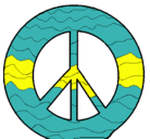 Dibujo Símbolo de la paz pintado por agusbeatle