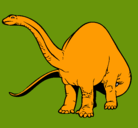 Dibujo Braquiosaurio II pintado por toto