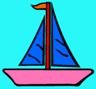 Dibujo Barco velero pintado por cielito