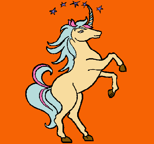 Dibujo Unicornio pintado por Linsay