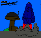 Dibujo Imaginext 8 pintado por jamelon