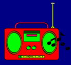 Dibujo Radio cassette 2 pintado por catheeriin