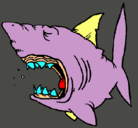 Dibujo Tiburón pintado por URKO2