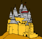 Dibujo Castillo medieval pintado por davidof