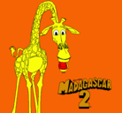 Dibujo Madagascar 2 Melman pintado por jackelin