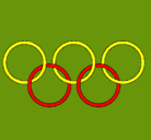 Dibujo Anillas de los juegos olimpícos pintado por astryd