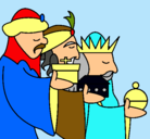 Dibujo Los Reyes Magos 3 pintado por jovany