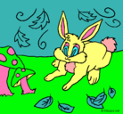 Dibujo Conejo pintado por JOCABED