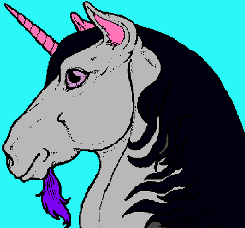 Cabeza de unicornio