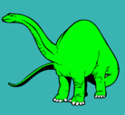 Dibujo Braquiosaurio II pintado por tycvbsa