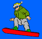 Dibujo Snowboard pintado por Pistachito