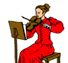 Dibujo Dama violinista pintado por kuhhhdjjjyjf