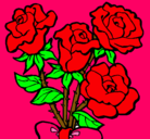 Dibujo Ramo de rosas pintado por RAMOS